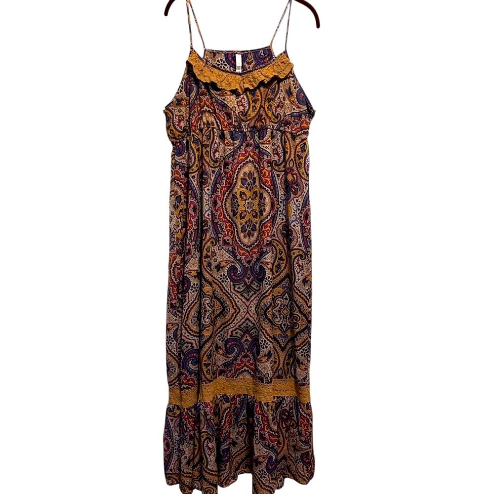 XXL Xhilaration Bohemian Paisley Maxi Dress